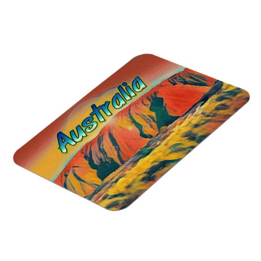 Australien Uluru Ayers Rock surreal Magnet (Linke Seite)