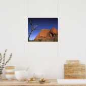 Australien, Uluru Kata Tjuta National Park, Uluru Poster (Küche)