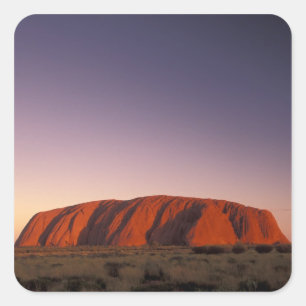 Australien, Uluru Kata Tjuta Nationalpark, Uluru 2 Quadratischer Aufkleber