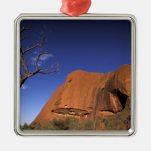 Australien, Uluru Kata Tjuta Nationalpark, Uluru Silbernes Ornament (Vorne)