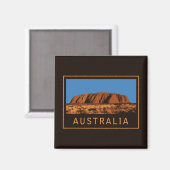 Australien Uluru Magnet (Vorderseite/Rückseite)