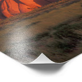 Australien, Uluru Nationalpark. Uluru oder Fotodruck (Ecke)