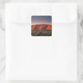 Australien, Uluru Nationalpark. Uluru oder Quadratischer Aufkleber (Tasche)