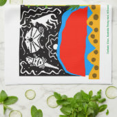 Australien - ULURU - Outback - Wüste - Geschirrtuch (Gefaltet)