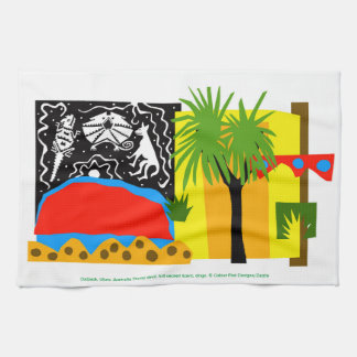 Australien - ULURU - Outback - Wüste - Geschirrtuch