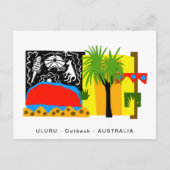 Australien - ULURU - Outback - Wüste Postkarte (Vorderseite)