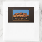 Australien Uluru Rechteckiger Aufkleber (Tasche)