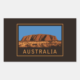 Australien Uluru Rechteckiger Aufkleber