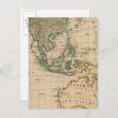 Australien und Asien Postkarte (Vorne/Hinten)