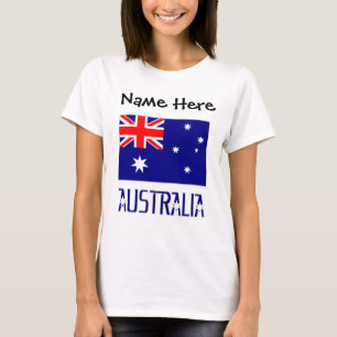 Australien und Australische Flagge Personalisierte T-Shirt