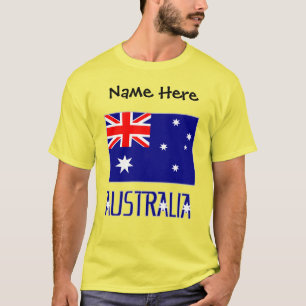 Australien und australische Flagge Schwarz Persona T-Shirt
