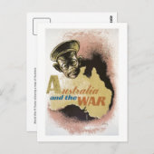 Australien und der Krieg Postkarte (Vorne/Hinten)