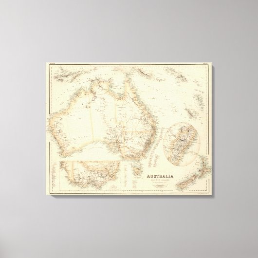 Australien und Neuseeland Leinwanddruck (Vorderseite)