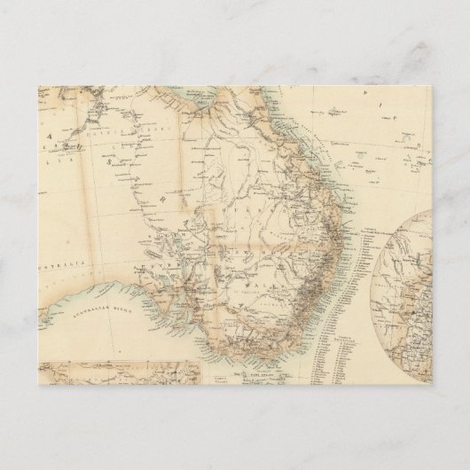 Australien und Neuseeland Postkarte (Vorderseite)