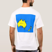 Australien und Neuseeland T-Shirt (Rückseite)