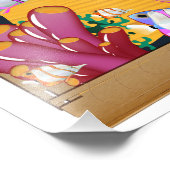 Australien Unterwasser-Hai-Reiseplakat Fotodruck (Ecke)