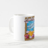 Australien Unterwasser-Hai-Reiseplakat Kaffeetasse (Vorderseite Links)