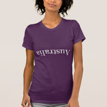 Australien Upside-Down-T - Shirt nach unten