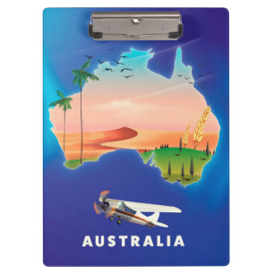 Australien Urlaub Reiseplakat Klemmbrett