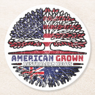 Australien USA USA USA USA Staaten Runder Pappuntersetzer
