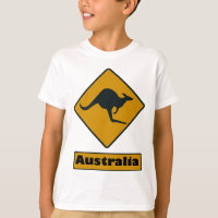 Australien-Verkehrsschild - Känguru-Überfahrt
