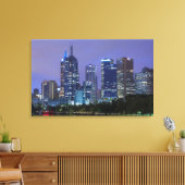Australien, Victoria, Melbourne, Skyline entlang Leinwanddruck (Insitu (Wohnzimmer))