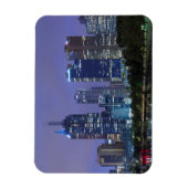 Australien, Victoria, Melbourne, Skyline entlang Magnet (Vertikal)