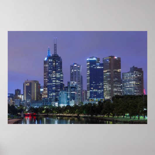 Australien, Victoria, Melbourne, Skyline entlang Poster (Vorne)