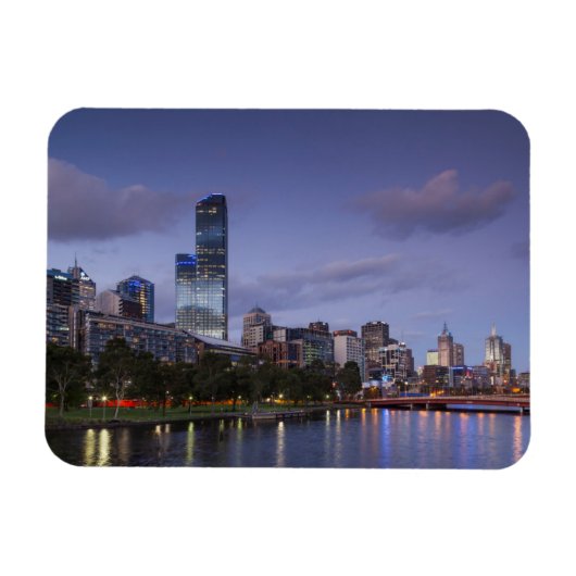Australien, Victoria, Melbourne, Skyline mit 2 Magnet (Horizontal)