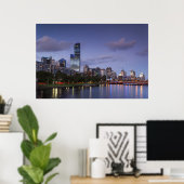 Australien, Victoria, Melbourne, Skyline mit 2 Poster (Heimbüro)