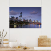 Australien, Victoria, Melbourne, Skyline mit 2 Poster (Küche)