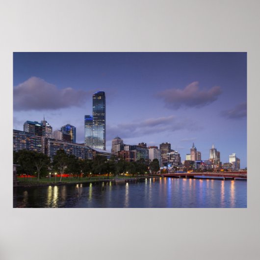 Australien, Victoria, Melbourne, Skyline mit 2 Poster (Vorne)