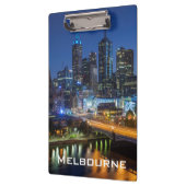 Australien, Victoria, Melbourne, Skyline mit Klemmbrett (Links)