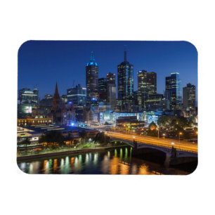 Australien, Victoria, Melbourne, Skyline mit Magnet