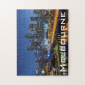 Australien, Victoria, Melbourne, Skyline mit Puzzle (Vertikal)