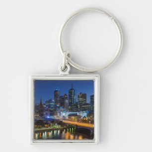 Australien, Victoria, Melbourne, Skyline mit Schlüsselanhänger