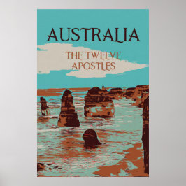 Australien, Victoria, Zwölf Apostelküste Poster