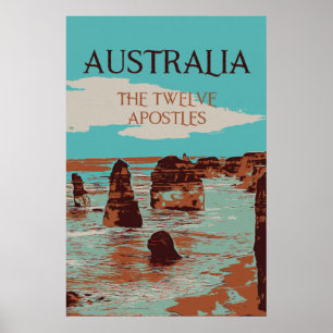 Australien, Victoria, Zwölf Apostelküste Poster