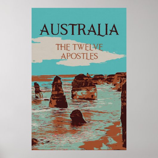 Australien, Victoria, Zwölf Apostelküste Poster (Vorne)