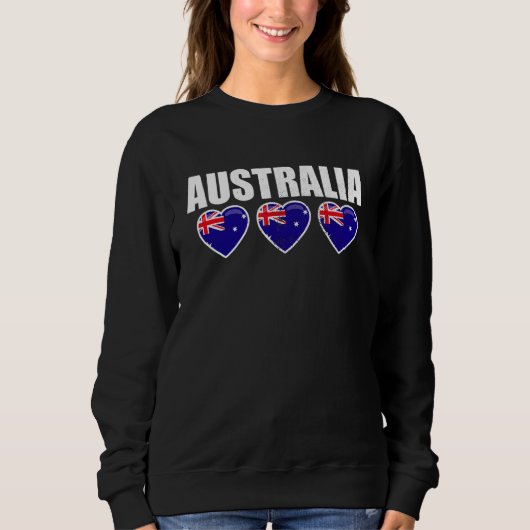 Australien Vintag australische Flagge Aussie 1 Sweatshirt (Vorderseite)