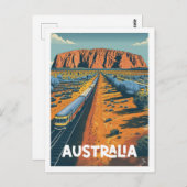Australien Vintag Berühmter Reiseort Postkarte (Vorne/Hinten)