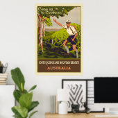 Australien Vintag Mountain Travel Poster (Heimbüro)