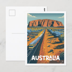 Australien Vintage Berühmter Reiseort Postkarte