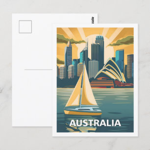 Australien Vintage Berühmter Reiseort Postkarte
