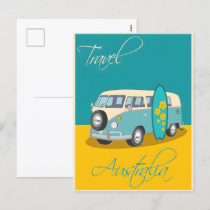 Australien Vintage Poster Feiertagspostkarte