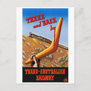 Australien Vintage Poster wiederhergestellt Postkarte