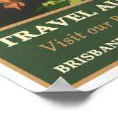 Australien Vintage Reise Poster (Ecke)