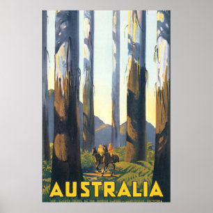 Australien Vintage-Reiseplakat Poster