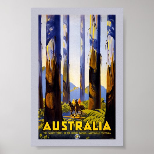 Australien Vintage-Reiseplakat Restauriert Poster (Vorne)