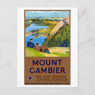 Australien Vintage-Reiseplakat Restauriert Postkarte